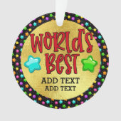 世界の最高のYOU名オーナメント オーナメント (正面)