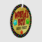 世界の最高のYOU名オーナメント オーナメント (正面)