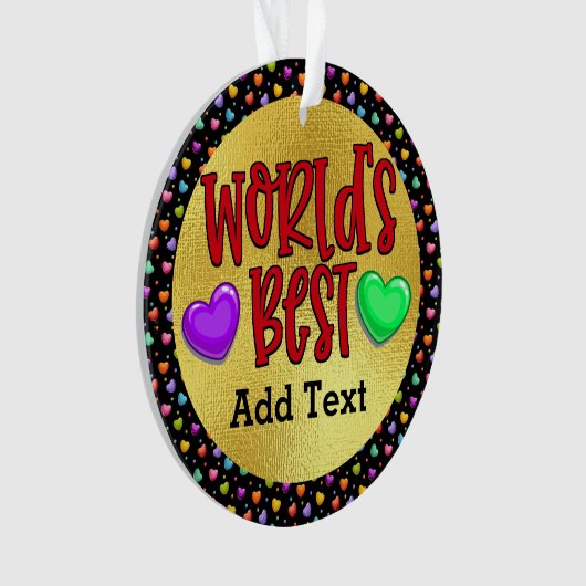 世界の最高のYOU名オーナメント オーナメント (正面)