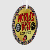 世界の最高のYOU名オーナメント オーナメント (正面)