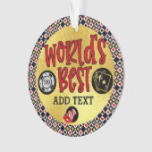 世界の最高のYOU名オーナメント オーナメント (正面)