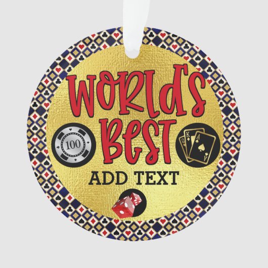 世界の最高のYOU名オーナメント オーナメント (正面)