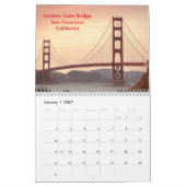 世界の有名な橋2025 カレンダー (1月 2027)