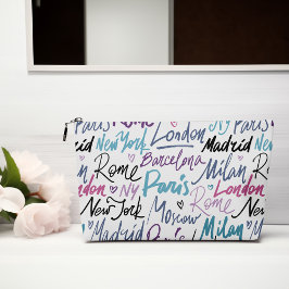 世界の有名な都市 アクセサリーポーチ