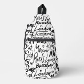 世界の有名な都市 スリングバッグ (正面)