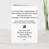 世界の木としてヤナギ カード (裏面)