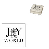 世界の木のアートスタンプに喜び ラバースタンプ (押印)