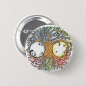 世界の木のバッジ 缶バッジ (正面&裏面)