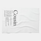 世界の未最高の来のいとこの定義 キッチンタオル (横)