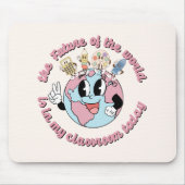 世界の未来は私のクラスにある マウスパッド (正面)