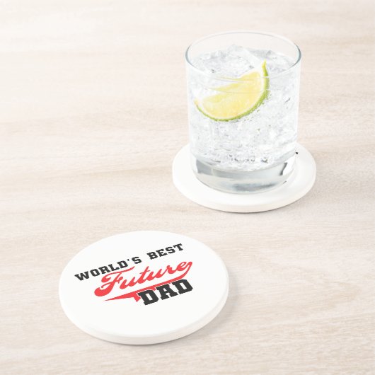 世界の未来最高ののパパ贈り物 コースター (側面)