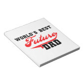 世界の未来最高ののパパ贈り物 ノートパッド (アングル)