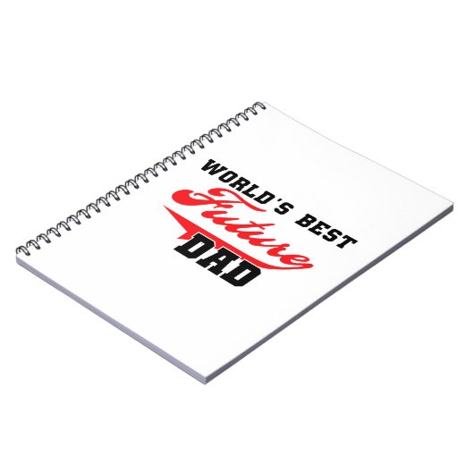 世界の未来最高ののパパ贈り物 ノートブック (左側)