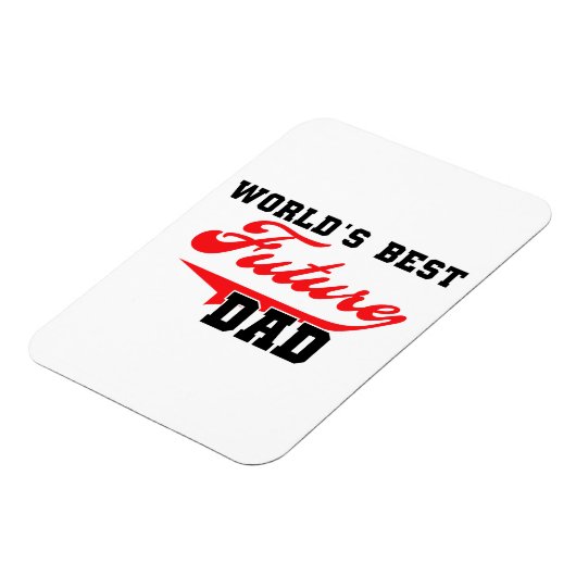 世界の未来最高ののパパ贈り物 マグネット (左側)