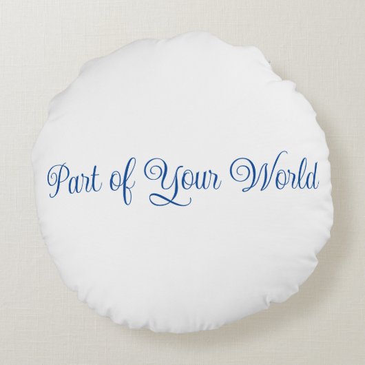 世界の枕の一部 ラウンドクッション (裏面)