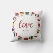 世界の枕を愛する クッション (裏面)