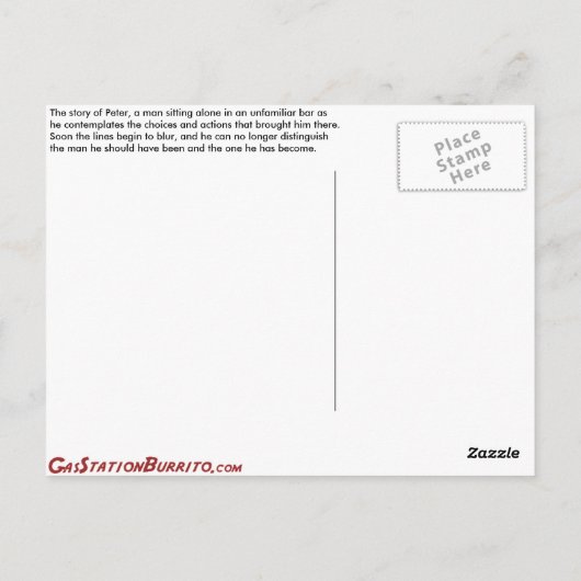 世界の果てで何を飲むのか ポストカード (裏面)