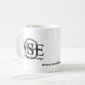 世界の株式取引所のマグ コーヒーマグカップ (正面左)