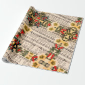 世界の楽譜ラッピング紙 ラッピングペーパー (アンロールド)