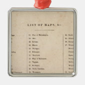 世界の概要の地図書の索引 メタルオーナメント (正面)