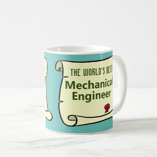世界の機械工最高の士です。 コーヒーマグカップ (正面右)