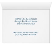 世界の歌詞クリスマスカードへの喜び (内部横(下))