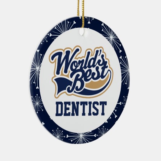 世界の歯最高の医者の贈り物 セラミックオーナメント (右)