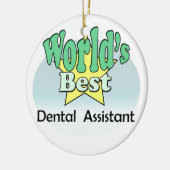 世界の歯科最高の助手 セラミックオーナメント (左)