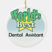 世界の歯科最高の助手 セラミックオーナメント (裏面)