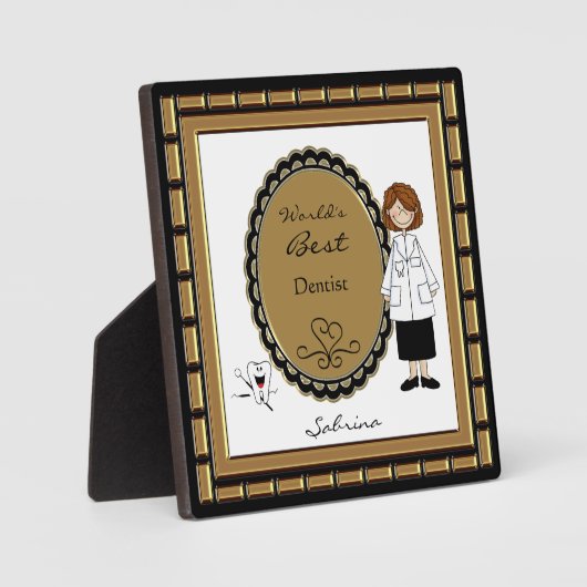 世界の歯科最高の医の女性プラーク フォトプラーク (正面)