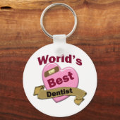 世界の歯科最高の医 キーホルダー (正面)