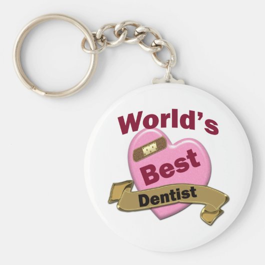 世界の歯科最高の医 キーホルダー (正面)