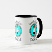 世界の歯科最高の医（女性）のT型とギフト マグカップ (正面右)