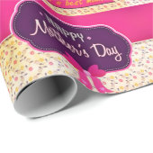 世界の母に幸せな母最高の日 ラッピングペーパー (ロールコーナー)