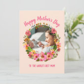 「世界の母最高のに」母のデイカード シーズンカード (スタンド正面)