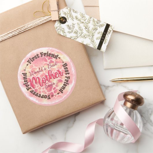 世界の母最高のは永遠 ラウンドシール (ギフト)