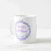 世界の母最高のフローラギフトマグ コーヒーマグカップ (正面左)