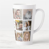 世界の母最高の名Instagram Photo Collage カフェラテマグ (右)