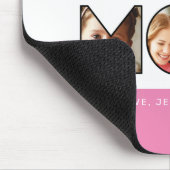 世界の母最高の引用文3フォトコラージピンク マウスパッド (コーナー)