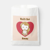 世界の母最高の母かわいい母の日のかわいい漫画 フェイバーバッグ (正面)