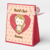 世界の母最高の母かわいい母の日のかわいい漫画 フェイバーボックス (裏面サイド)