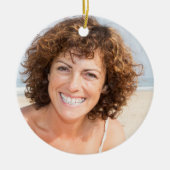 世界の母最高の母母の定義写真 セラミックオーナメント (正面)