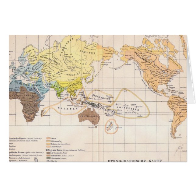 世界の民族誌の地図 (正面横)