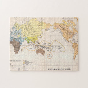 世界の民族誌の地図 ジグソーパズル