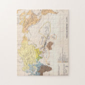 世界の民族誌の地図 ジグソーパズル (縦)
