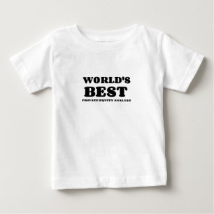 世界の民間株最高の式アナリスト ベビーTシャツ