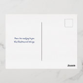 世界の水のカラーリース実在 箔シーズンポストカード (裏面)