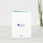 世界の水の新生児へのかわいい子ヒツジの歓迎 カード (裏面)