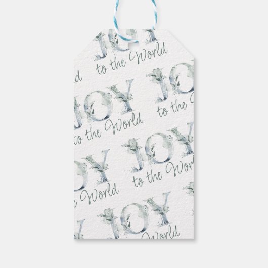 世界の水の色に喜ぶ冬の緑 ギフトタグ (裏面)