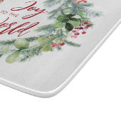 世界の水の色の冬のリースに喜び カッティングボード (角)